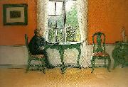 Carl Larsson ferielasning Spain oil painting artist